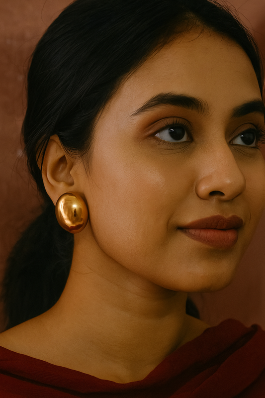 earring antiturnish gold plated model no 301